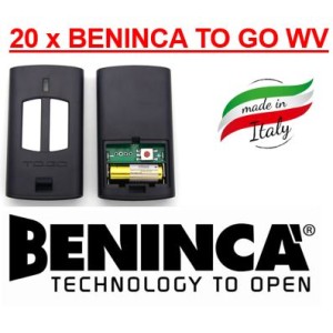 20 x BENINCA TO GO WV Gate Remote Control in UAE 