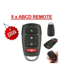 5 x ABCD Remote