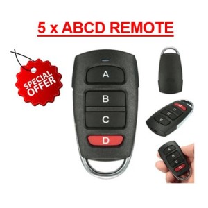 5 x ABCD Remote Control in UAE 