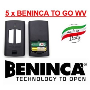 5 x BENINCA TO GO WV Gate Remote Control in UAE 